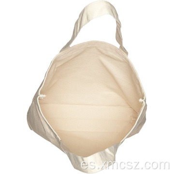 Bolsos de compras reutilizables lisos de color blanco roto